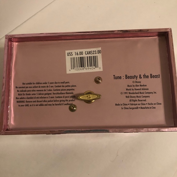 1991 Disney Beauty + the Beast Music Box NWT - Picture 12 of 16